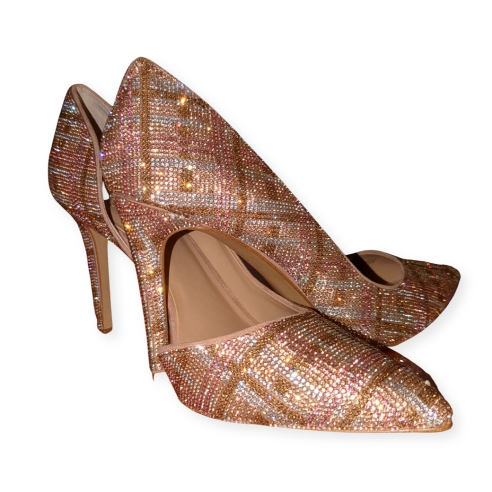 11 rhinestone heels